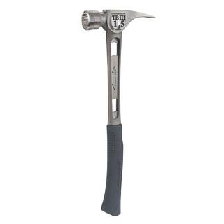 Stiletto 15 oz. TiBone 3 Milled Face with Curved Handle and Titanium Trim and Nail Puller TB3MC-TRIMBAR5