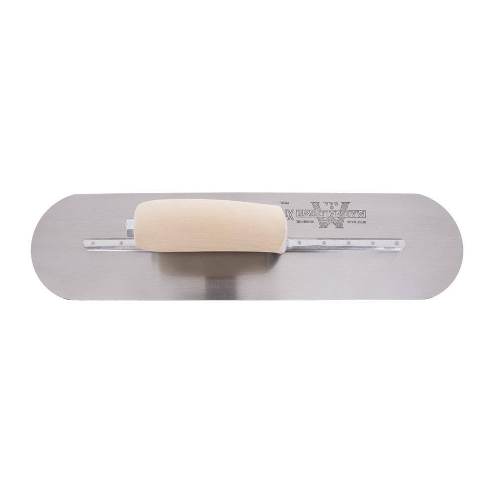 MARSHALLTOWN 16 in. x 4 in. Pool Trowel - Curved Wood Handle SP164S12