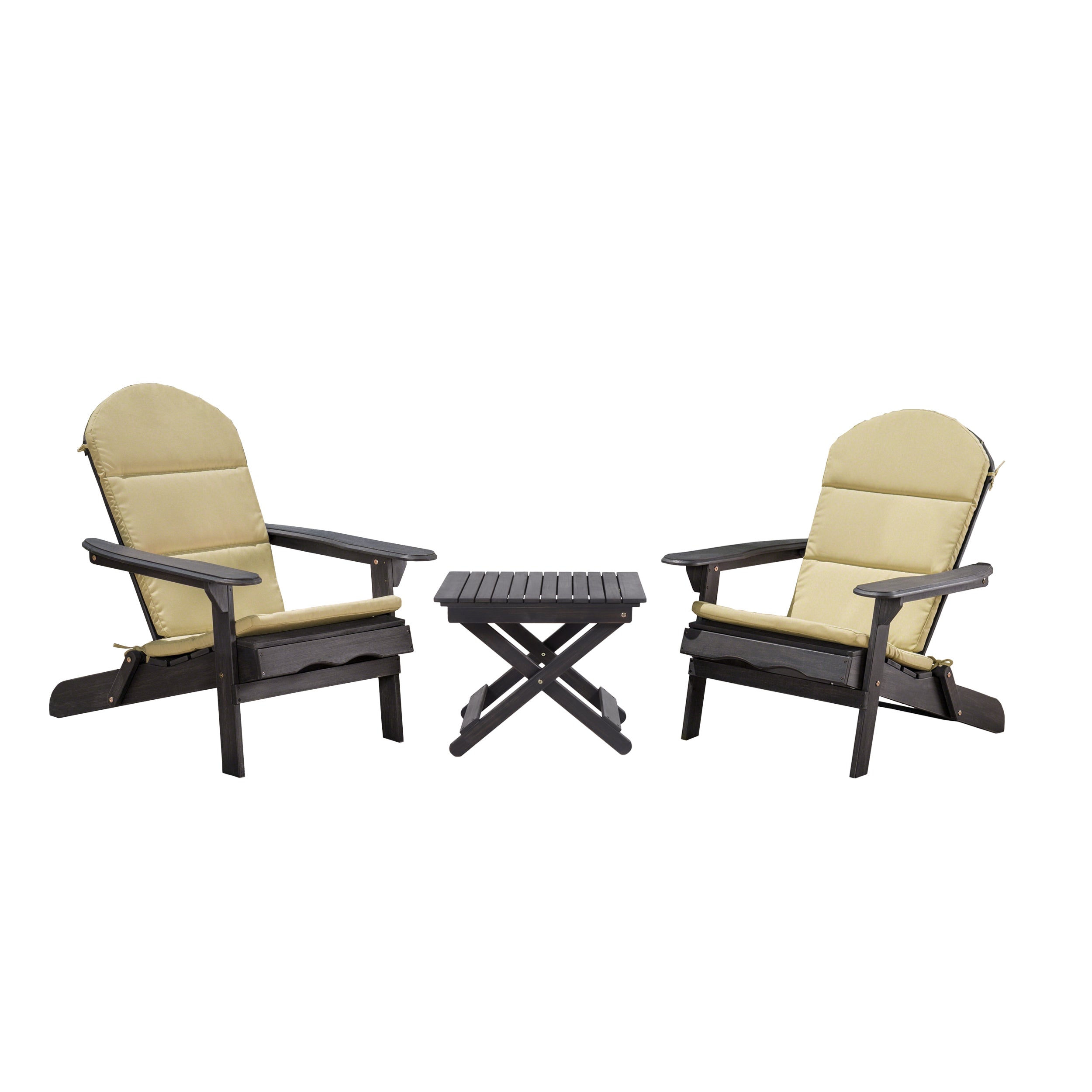 Reed Outdoor 2 Seater Acacia Wood Chat Set with Water Resistant Cushions