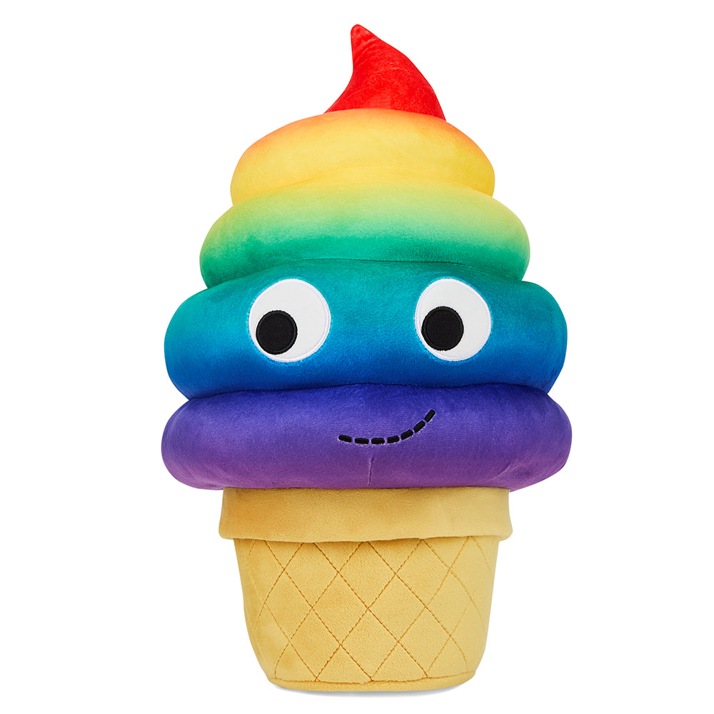 Yummy World Rainbow Soft Serve Sally Ice Cream Cone Plush