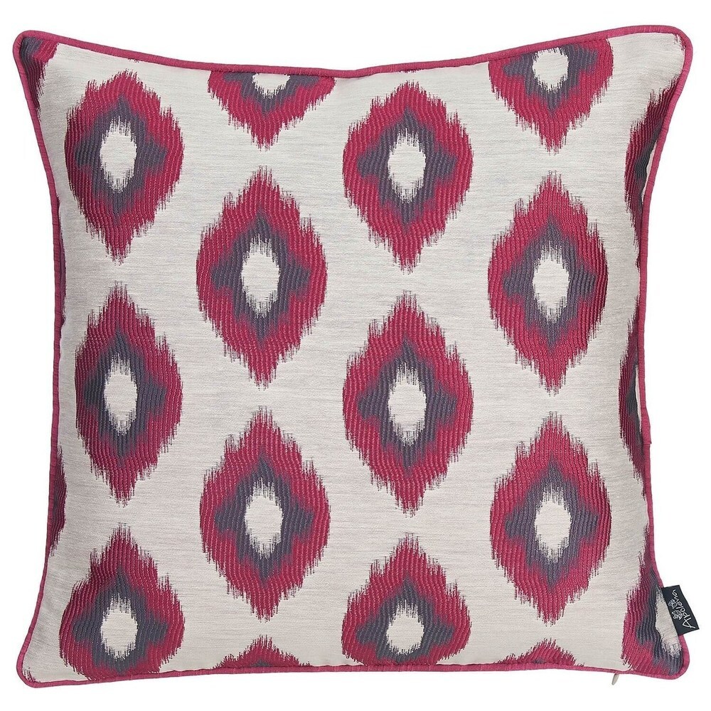 Porch   Den Briar Purple Jacquard Throw Pillow Cover (Set of 2)