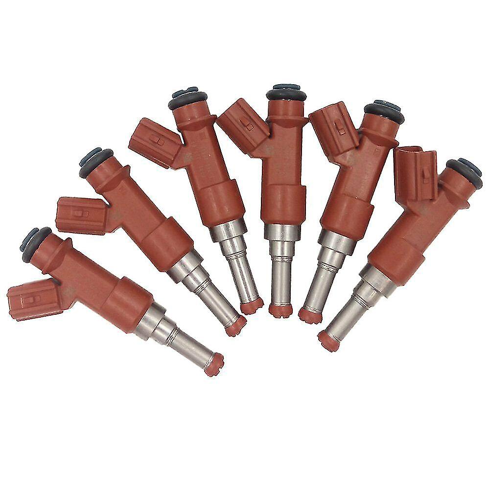 6pcs New Fuel Injector Nozzle 23250-0p040 For Highlander Es350 Rx350 2005-2012 6 Cyl 3.5l