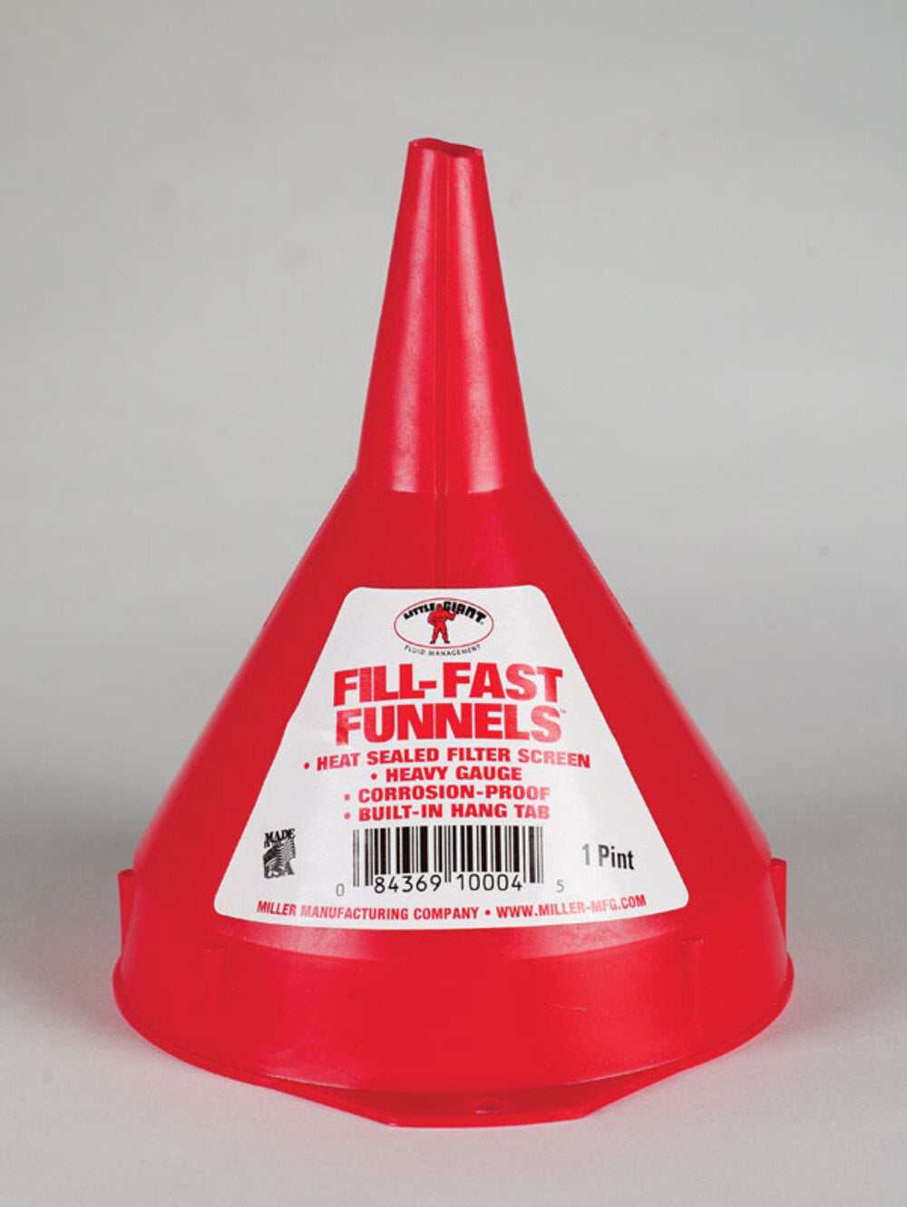 PLASTIC FUNNEL W/SCRN PT