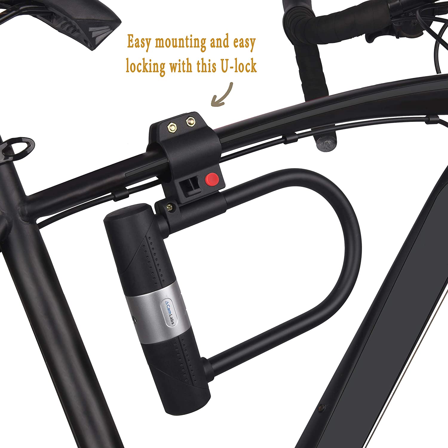 CamLabs Bike Lock， Cable， Multi Bike Tool and Bicycle Bell Set