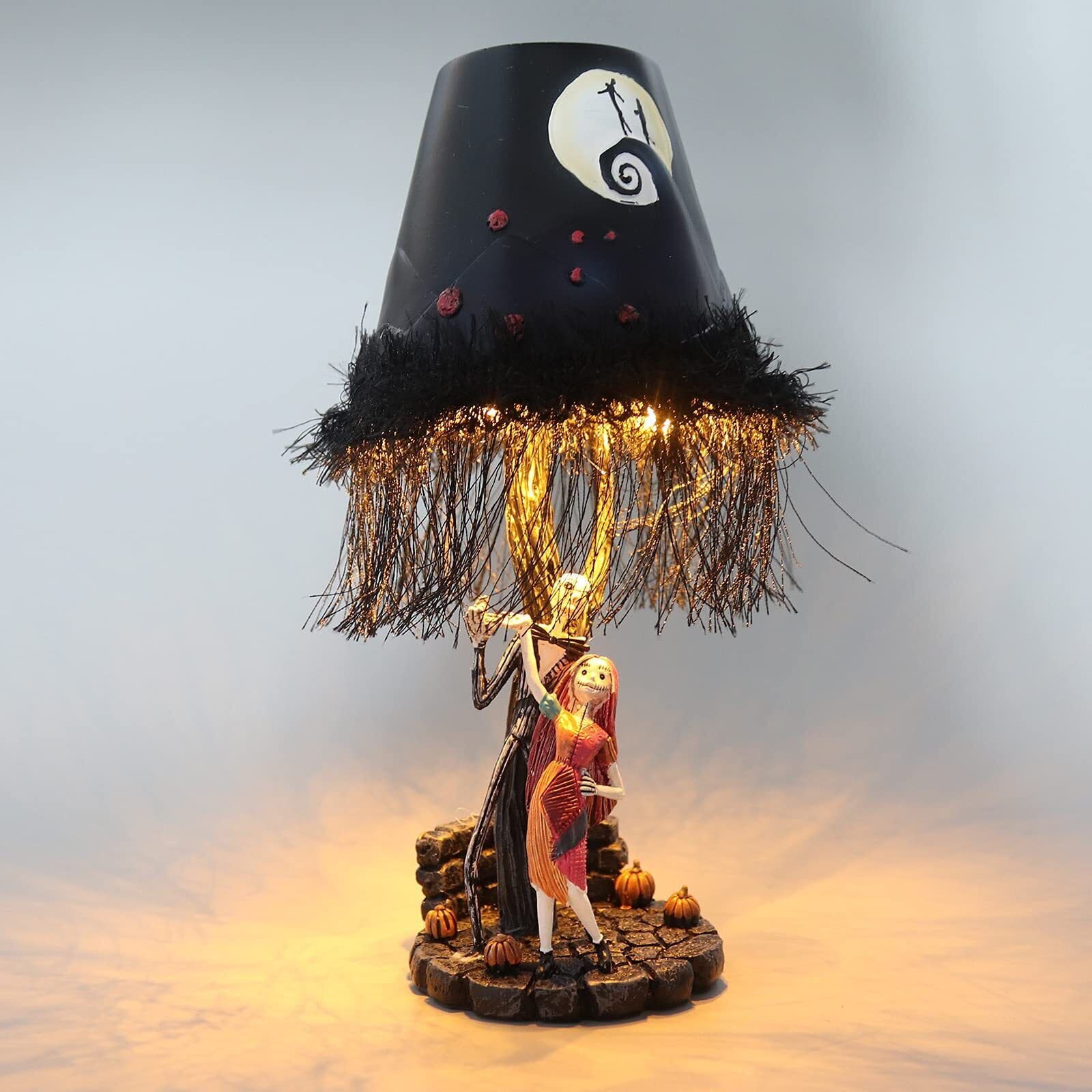 Jack Sally Table Lamp Character Home Halloween Light Up Decorations