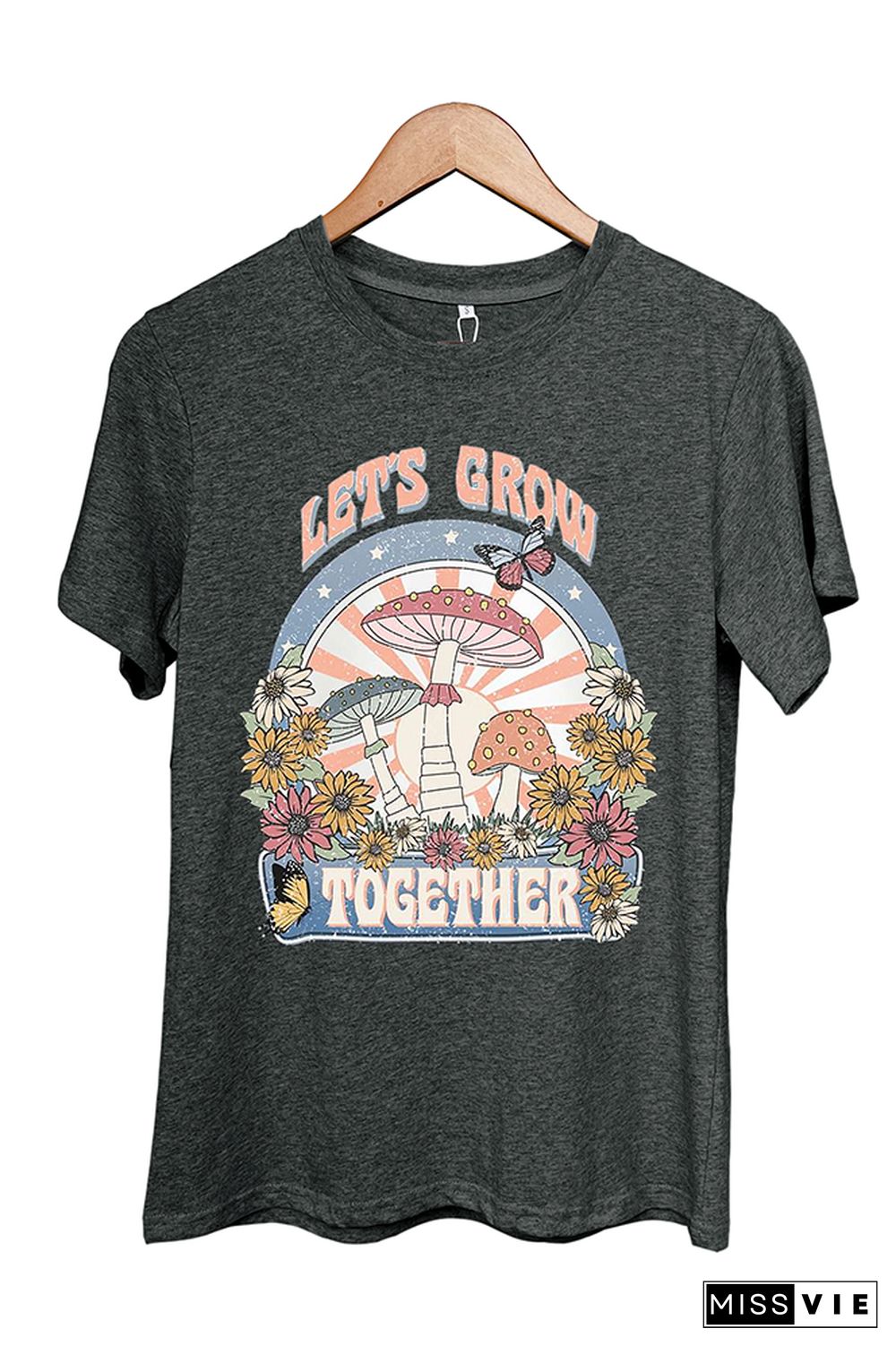 Let's Grow Together Short Sleeve Graphic Tee Wholesale