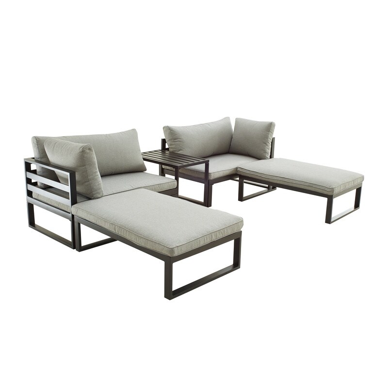 5 Piece Metal Outdoor Conversation Set