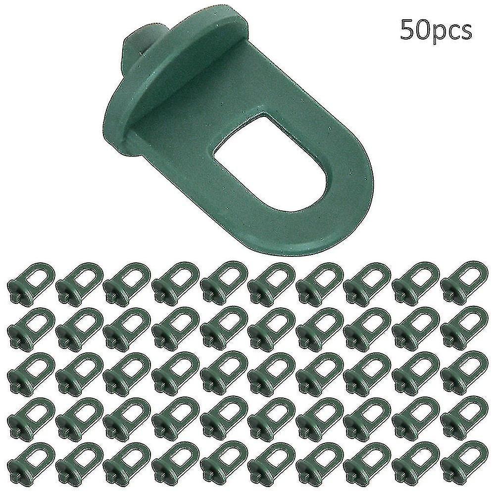 50pcs/set Plastic Greenhouse Hooks Plant Flower Stand Hanging Clip Set Plant Hanger Greenhouse Gadge