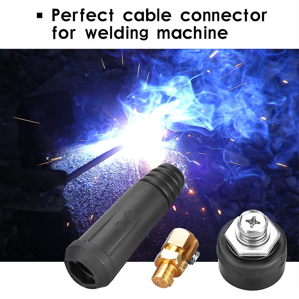 1Pcs DKJ10-25 Black European Style Welding Cable Rapid Connector Quick Fitting Adapter