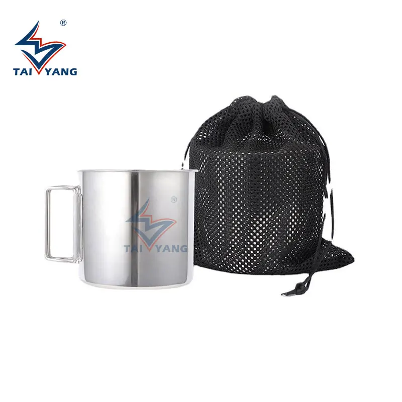 4 piece Set Outdoor Camping Travel Portable Stainless Steel Coffee mug