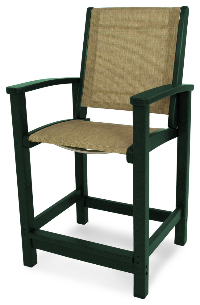 Polywood Coastal Counter Chair   Contemporary   Outdoor Bar Stools And Counter Stools   by POLYWOOD  Houzz