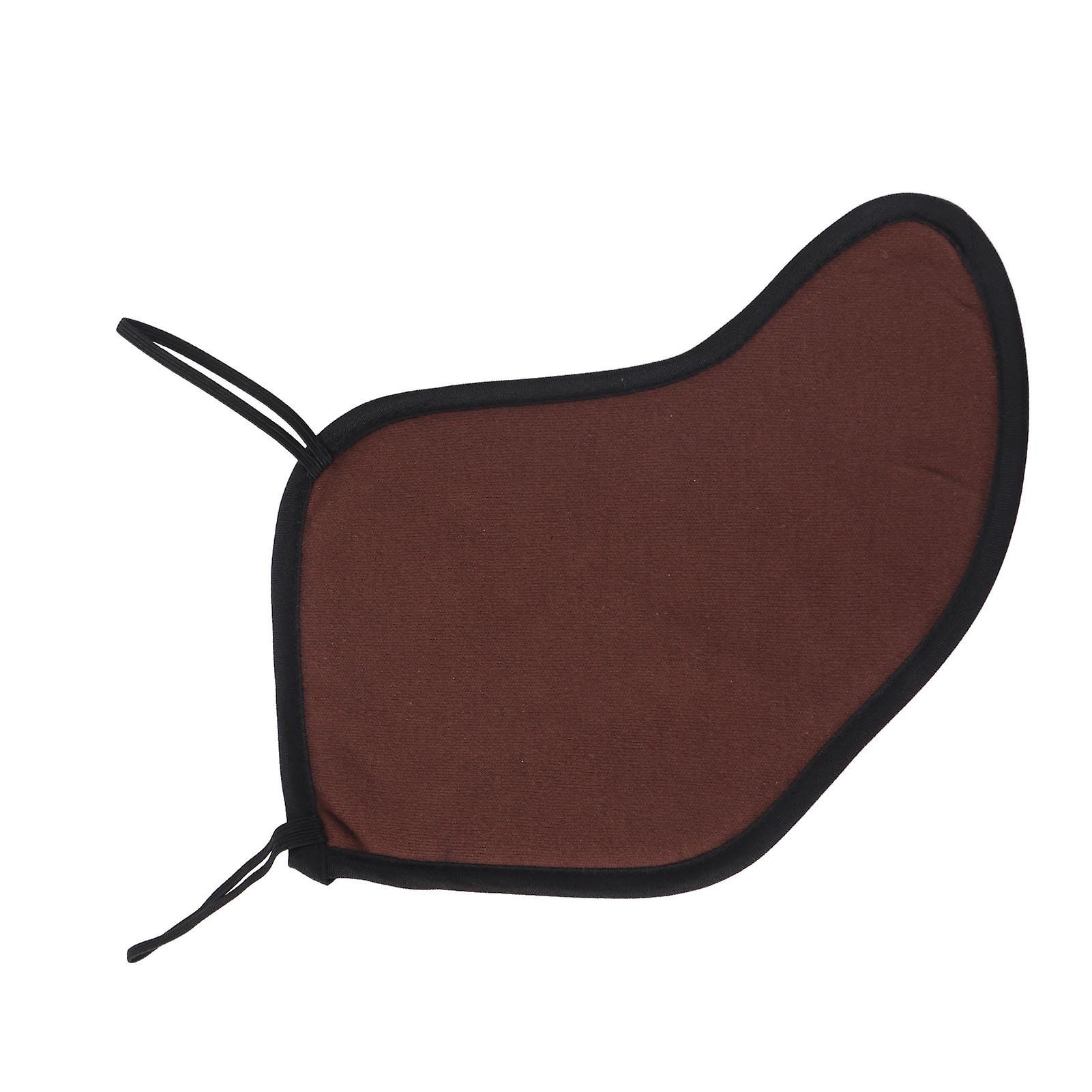 4/43/4 Violin Shoulder Rest Pad Flannel Chin Cushion Protector For Stringed Instrument Playingcoffee Color