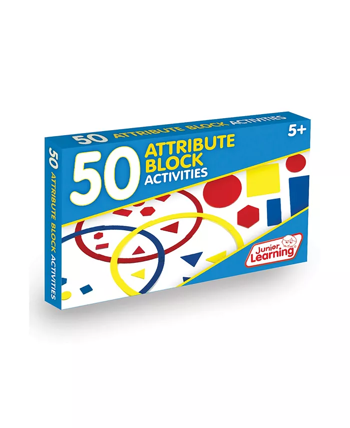 Junior Learning 50 Attribute Block Activities Learning Set