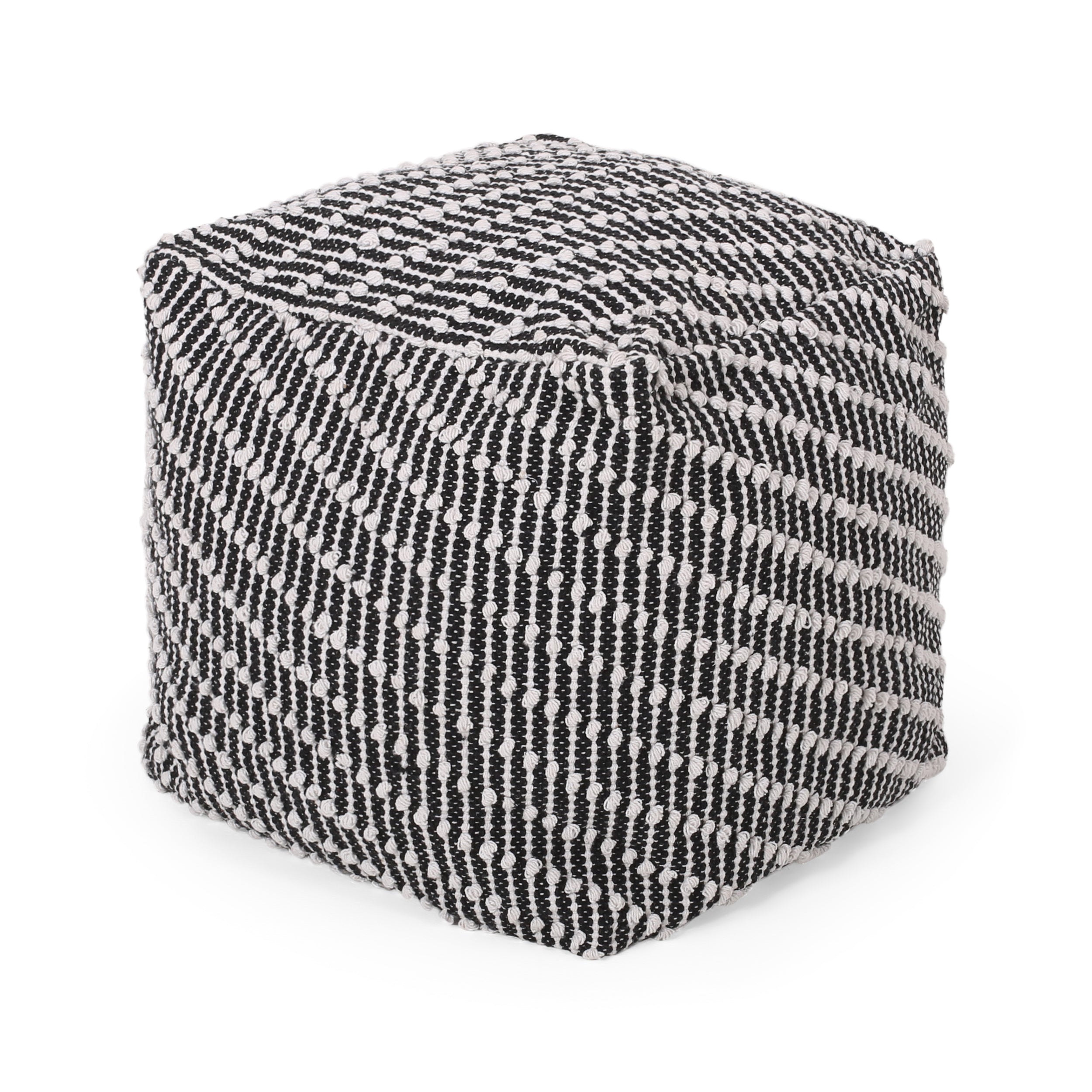 Jihad Boho Fabric Cube Pouf