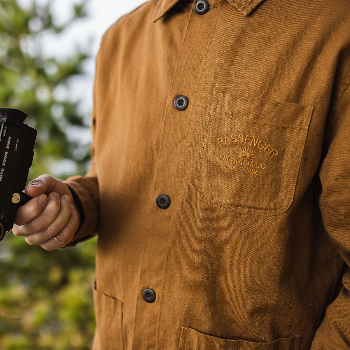 Forage Hemp Overshirt - Rubber