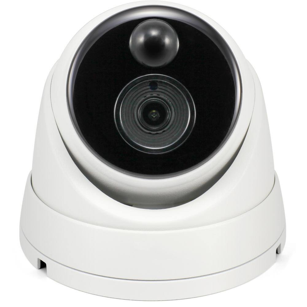 Swann 5MP Wired Dome Security Camera with PIR Motion Sensor and 100 ft. of Night Vision SWPRO-5MPMSD