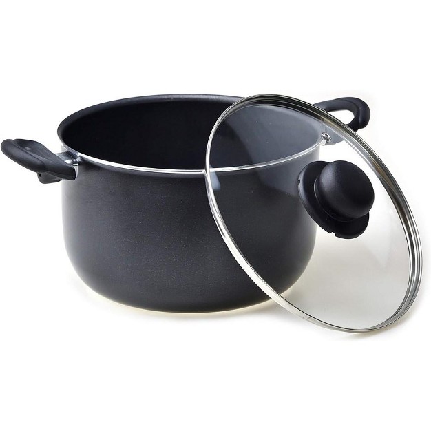 Ravelli Italia Linea 30 Non Stick Stock Pot With Glass Lid 3 2 Quart Italian Elegance For Exceptional Cooking