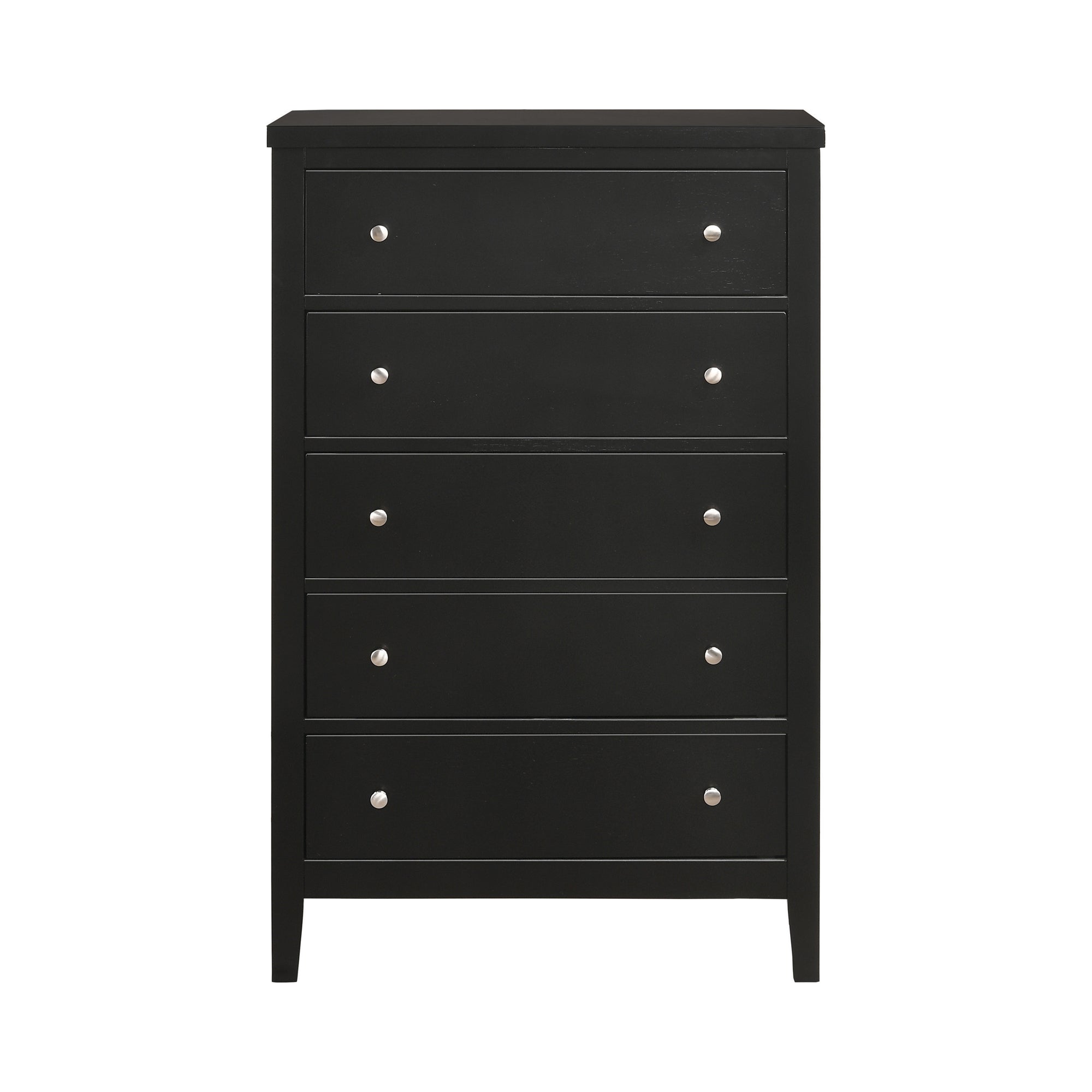 Carlton 5-drawer Rectangular Chest Black