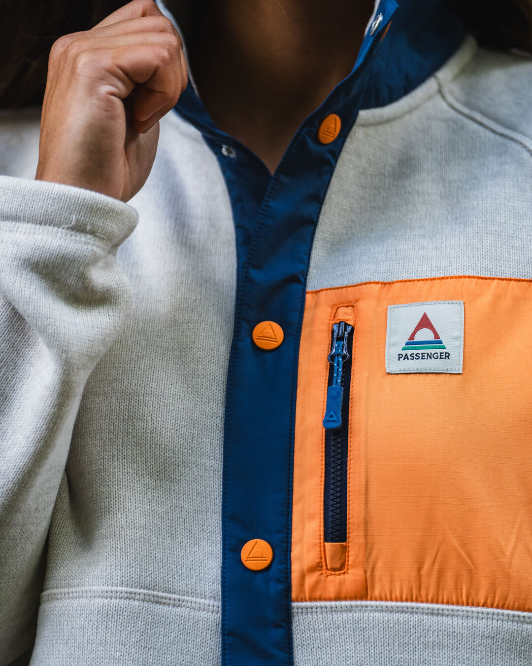 Amber Recycled Polartec® Fleece - Vintage White