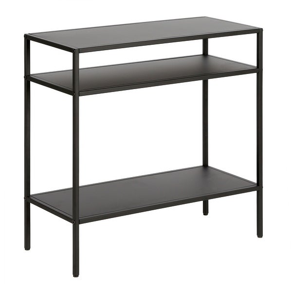 Ricardo Side Table with Metal Shelves