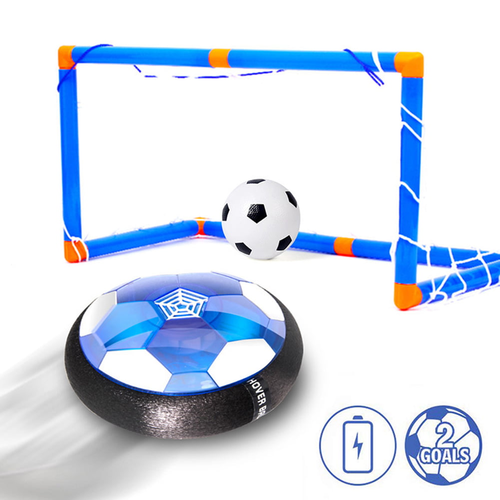 Kids Toys Hover Soccer Ball Set Rechargeable with LED Light Goal for Indoor Playing