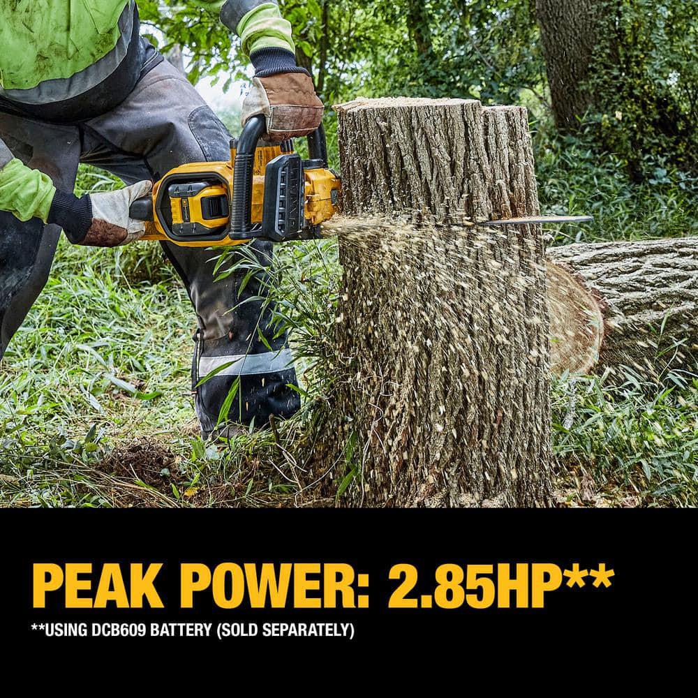 DEWALT 60V MAX 18in Brushless Battery Powered Chainsaw Tool Only