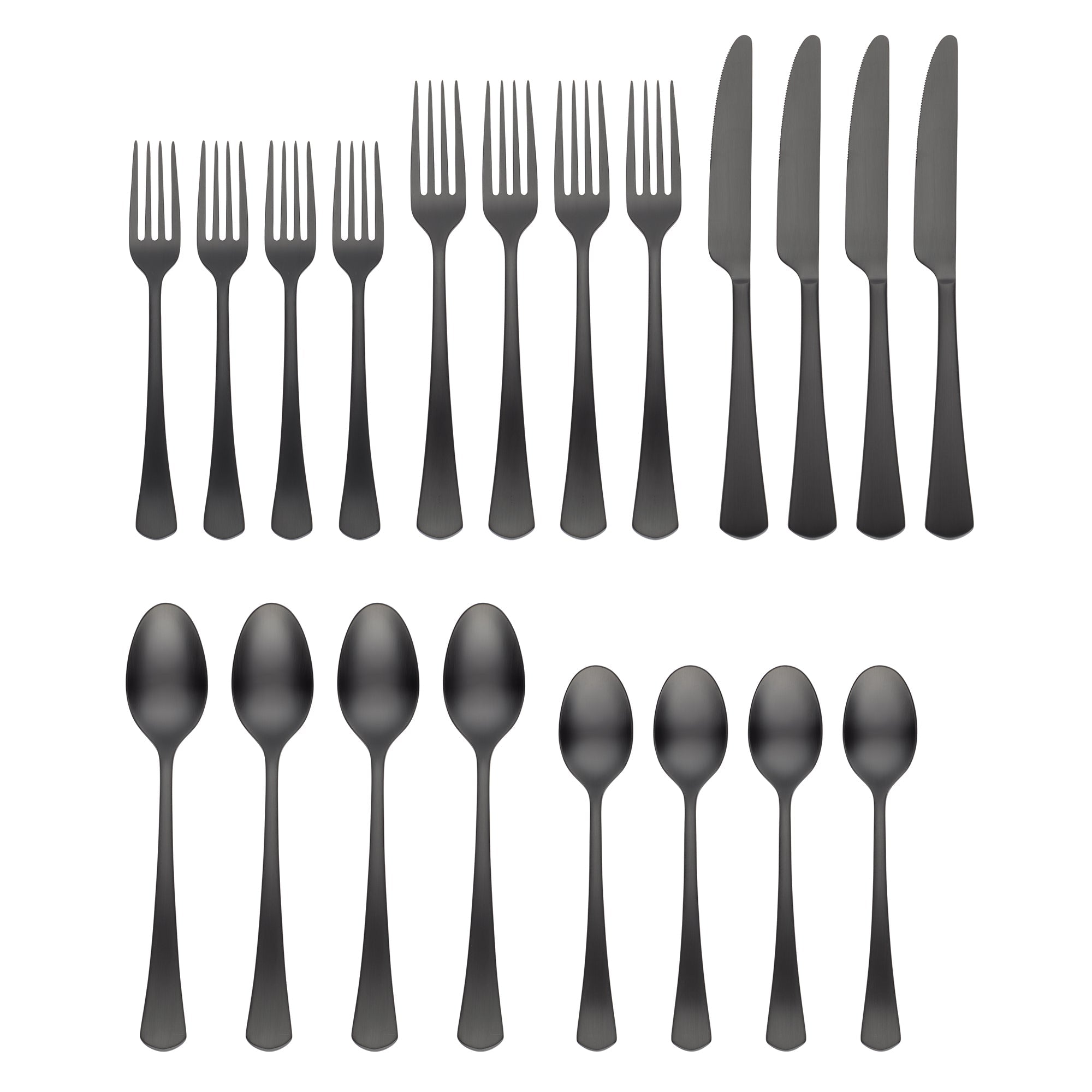 Morgan Black 20-Piece Flatware Set