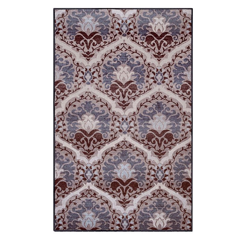 SUPERIOR Chloe Non-Slip Floral Damask Indoor Area Rug