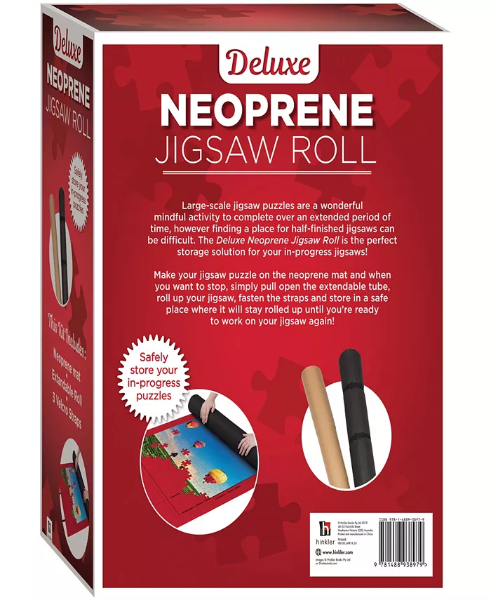 Mindbogglers Deluxe Neoprene Jigsaw Roll Preserve Jigsaw Progress Store Jigsaws Compactly Puzzle Essentials Hobbies Jigsaw Accessories For Kids And Adult Enthusiasts Save Space And Take Jigsaws On The Go Always Opens Flat