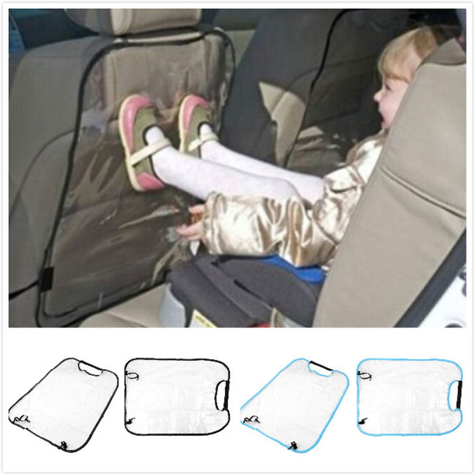 Biekopu Car Auto Seat Back Cover， Casual Waterproof Against Mud Kick Automobile Protective Mat