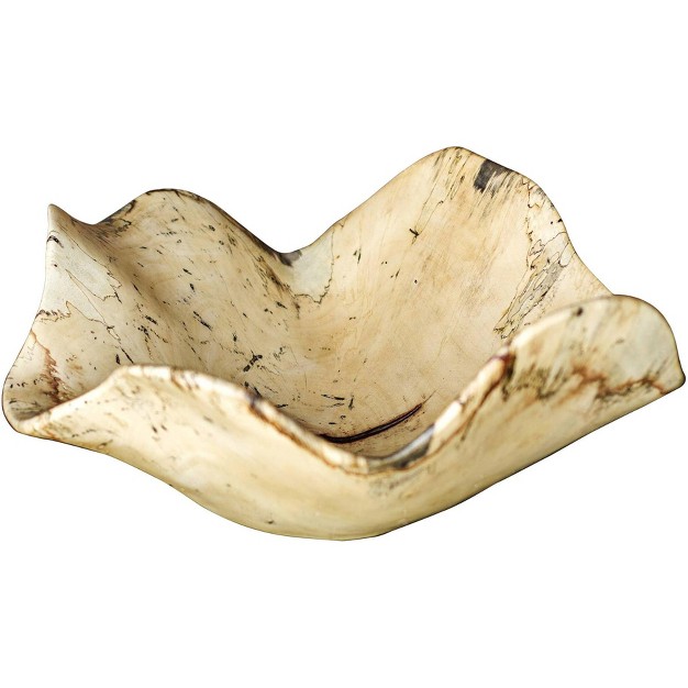 Wide Modern Wood Bowl By Uttermost