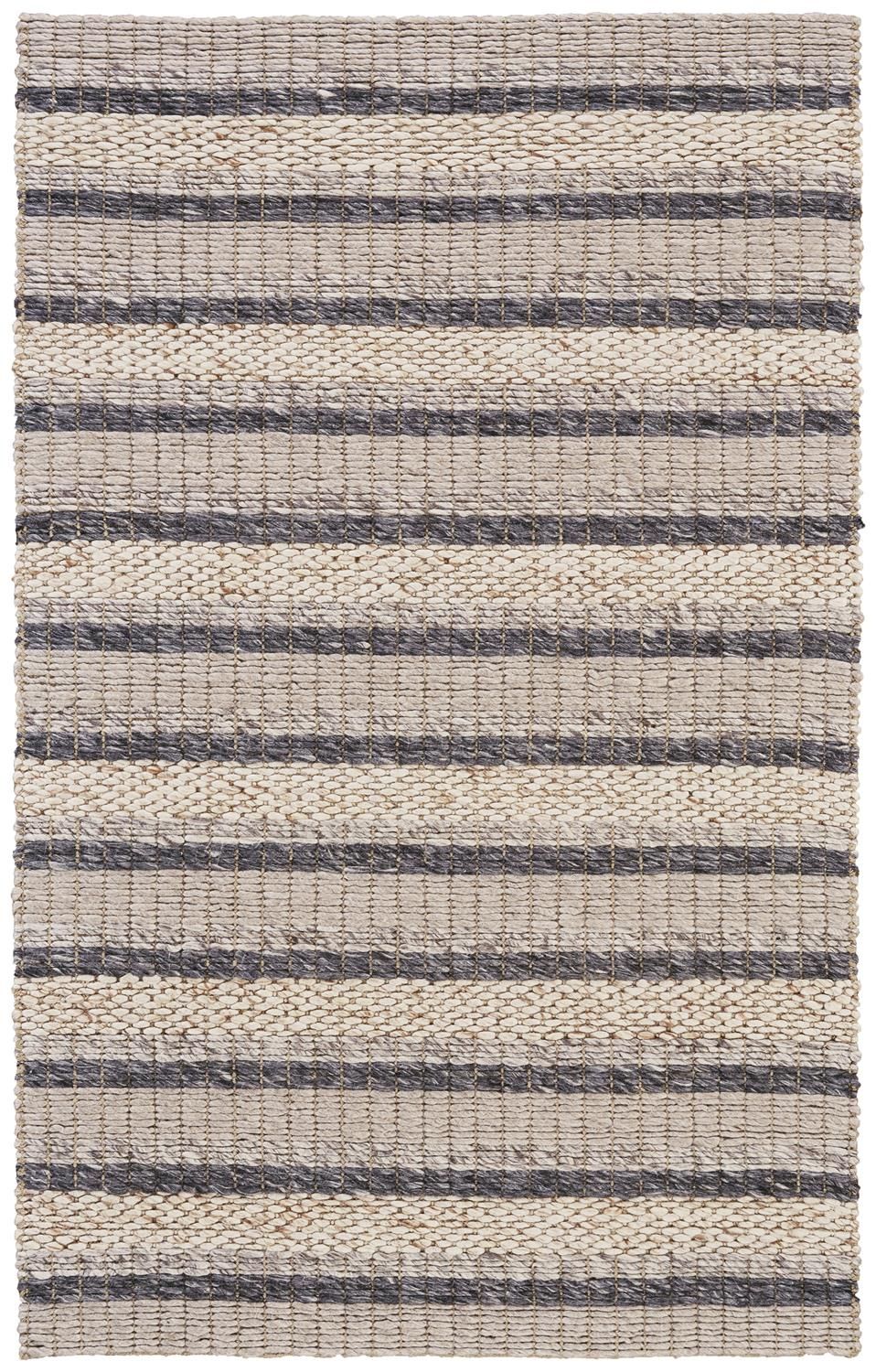 Genet Hand Woven Ivory and Tan Rug by BD Fine