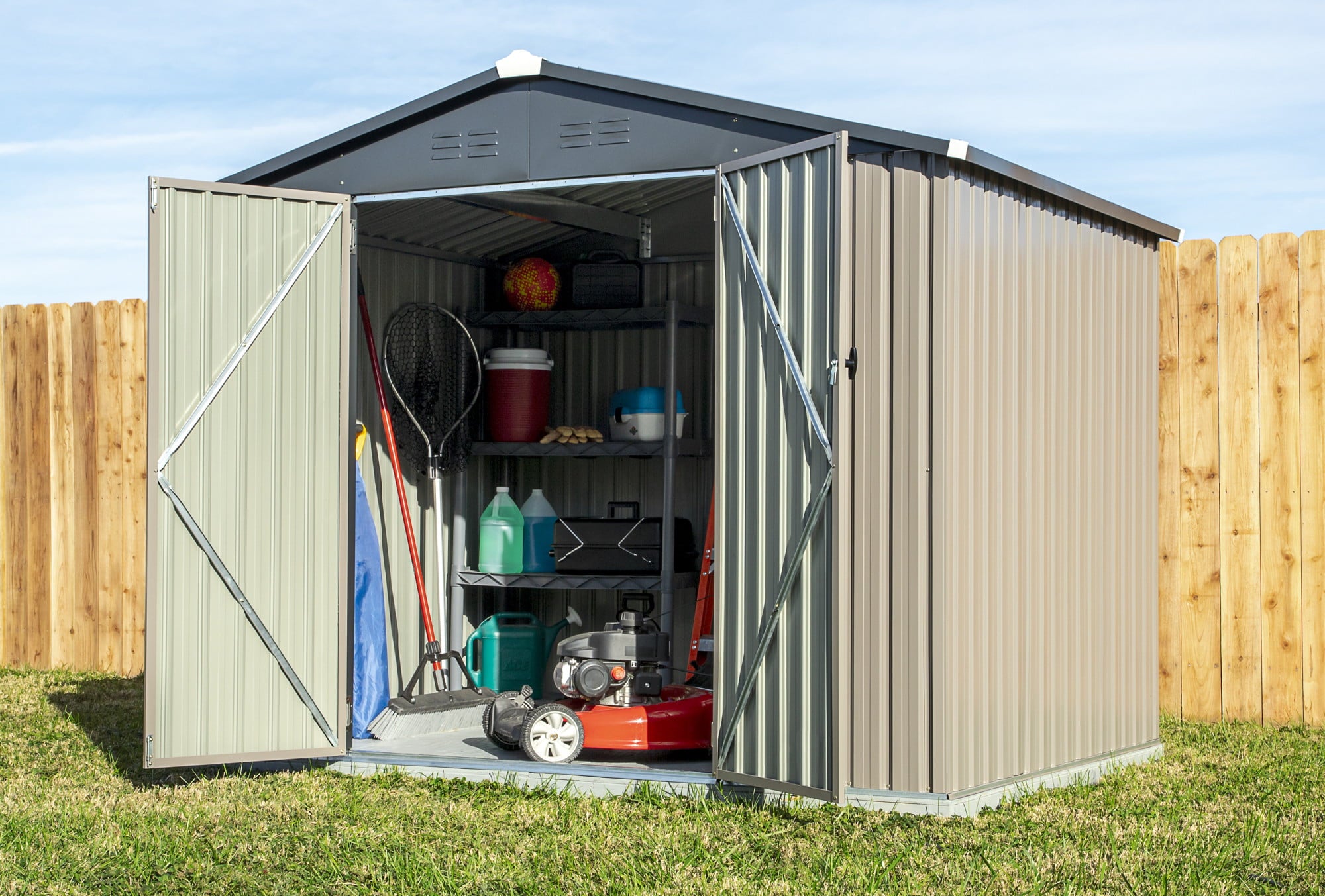 Cover-It 8x6 Steel Outdoor Storage Shed