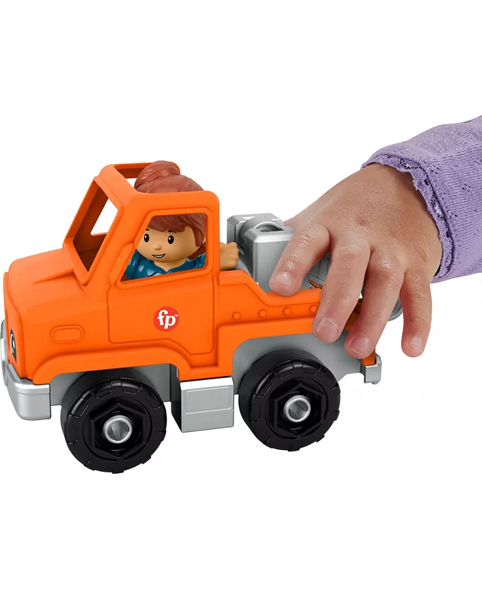 Fisher Price Little People Help and Go Tow Truck and Figure Set for Toddlers  2 Pieces