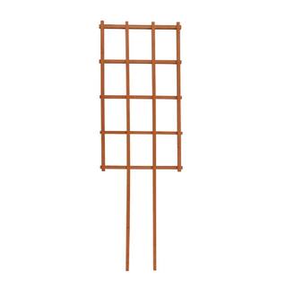 Outdoor Essentials Homestead 60 in. Walnut-Tone Barrel Trellis 418752