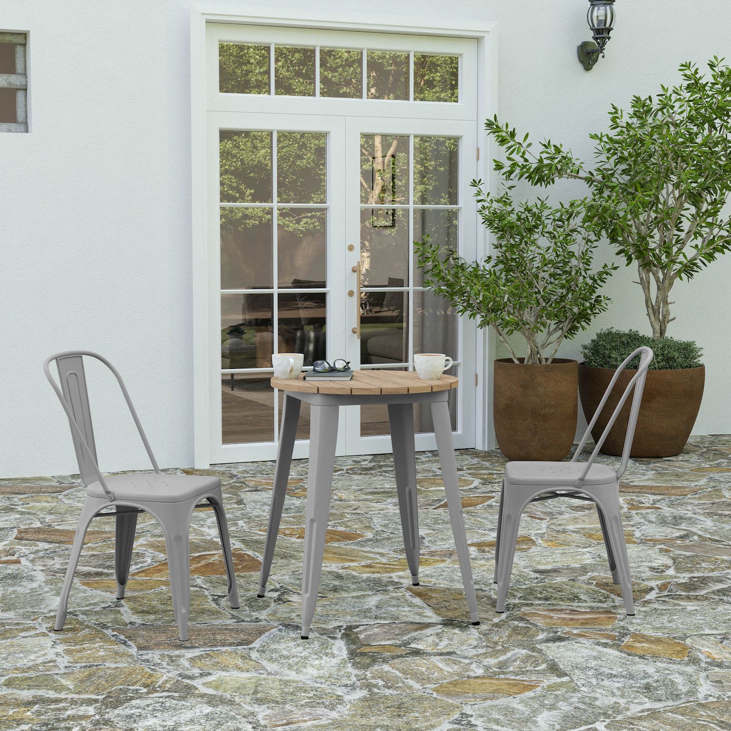 Merrick Lane Dryden Indoor/Outdoor Dining Table， 23.75