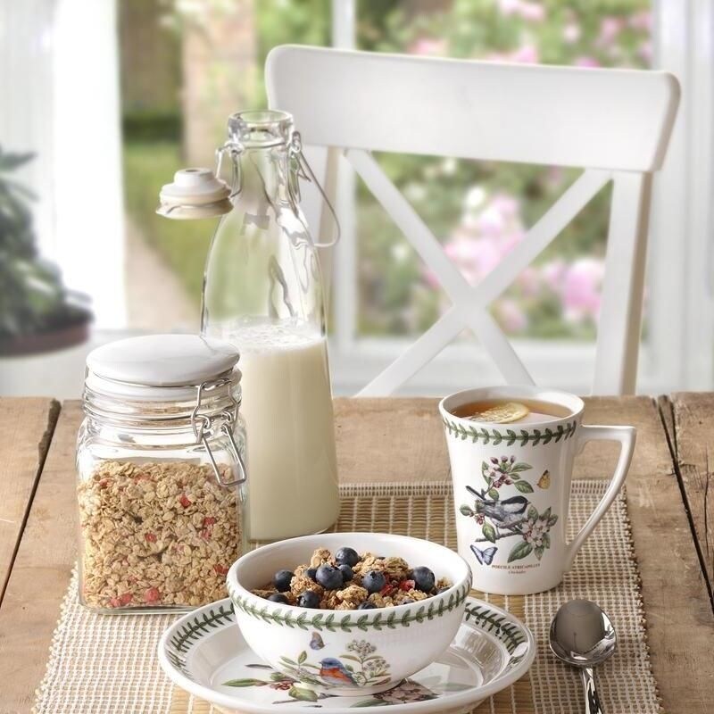 Portmeirion Botanic Garden Birds Salad Plate Set of 6   8.5 Inch