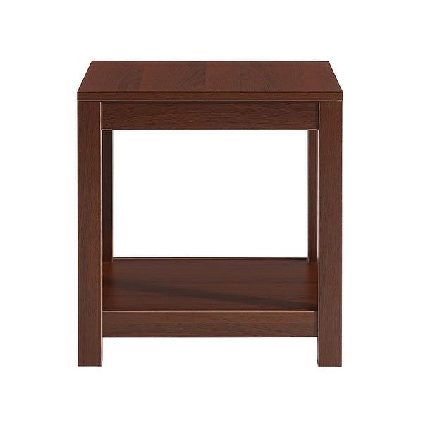 Side Table with Storage Shelve