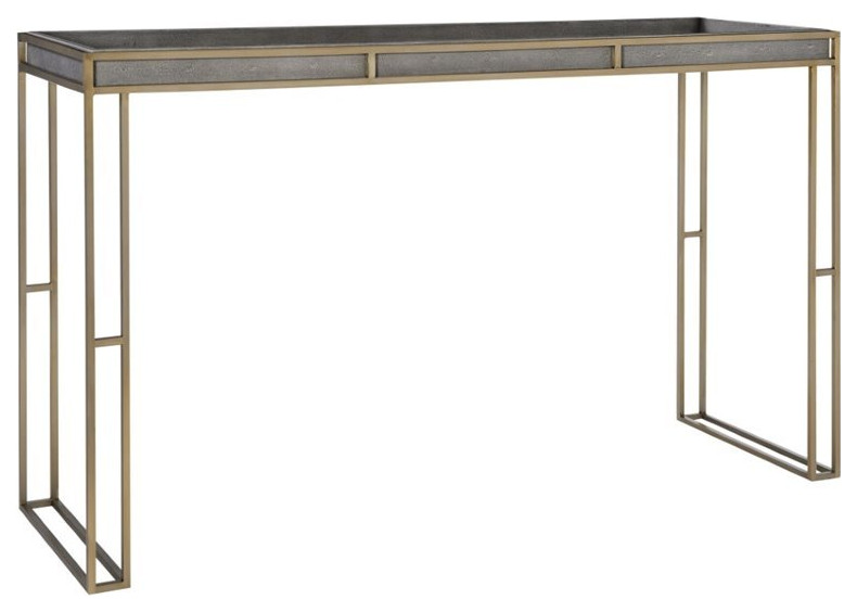 Bowery Hill Contemporary Modern Console Table in Charcoal Gray   Console Tables   by Homesquare  Houzz