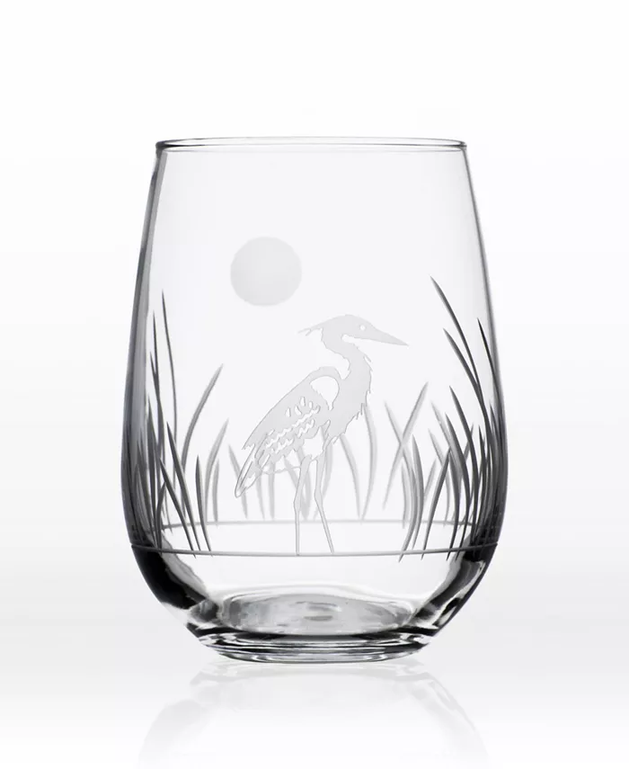 Rolf Glass Heron Set of 4 Glasses Collection