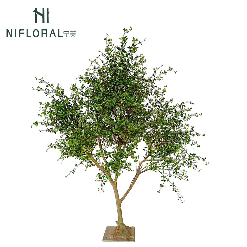 Nifloral Customized Home Garden Interior Faux Tree Fake Tall Trees with Natural Trunks