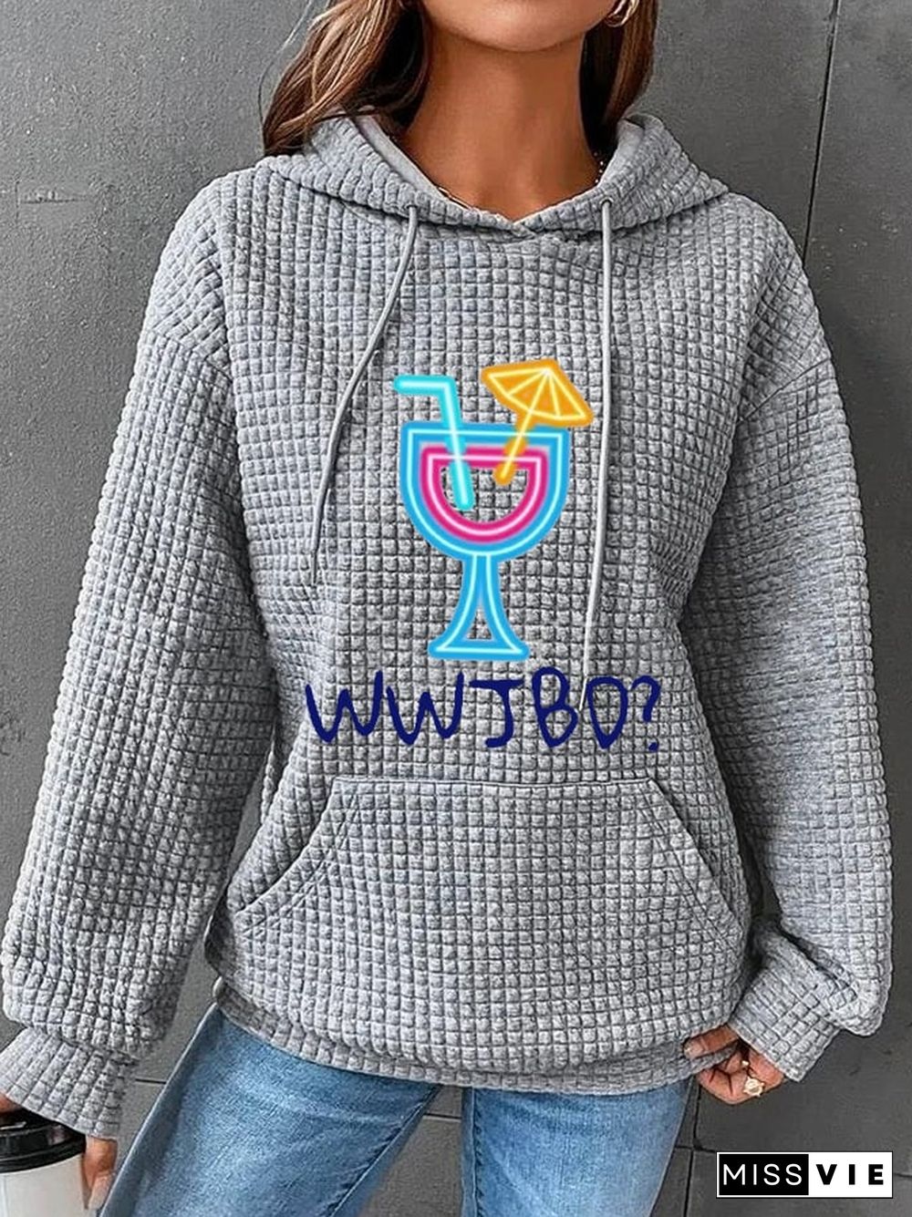 Women's WWJBD? Jimmy Memorial Waffle Hoodie