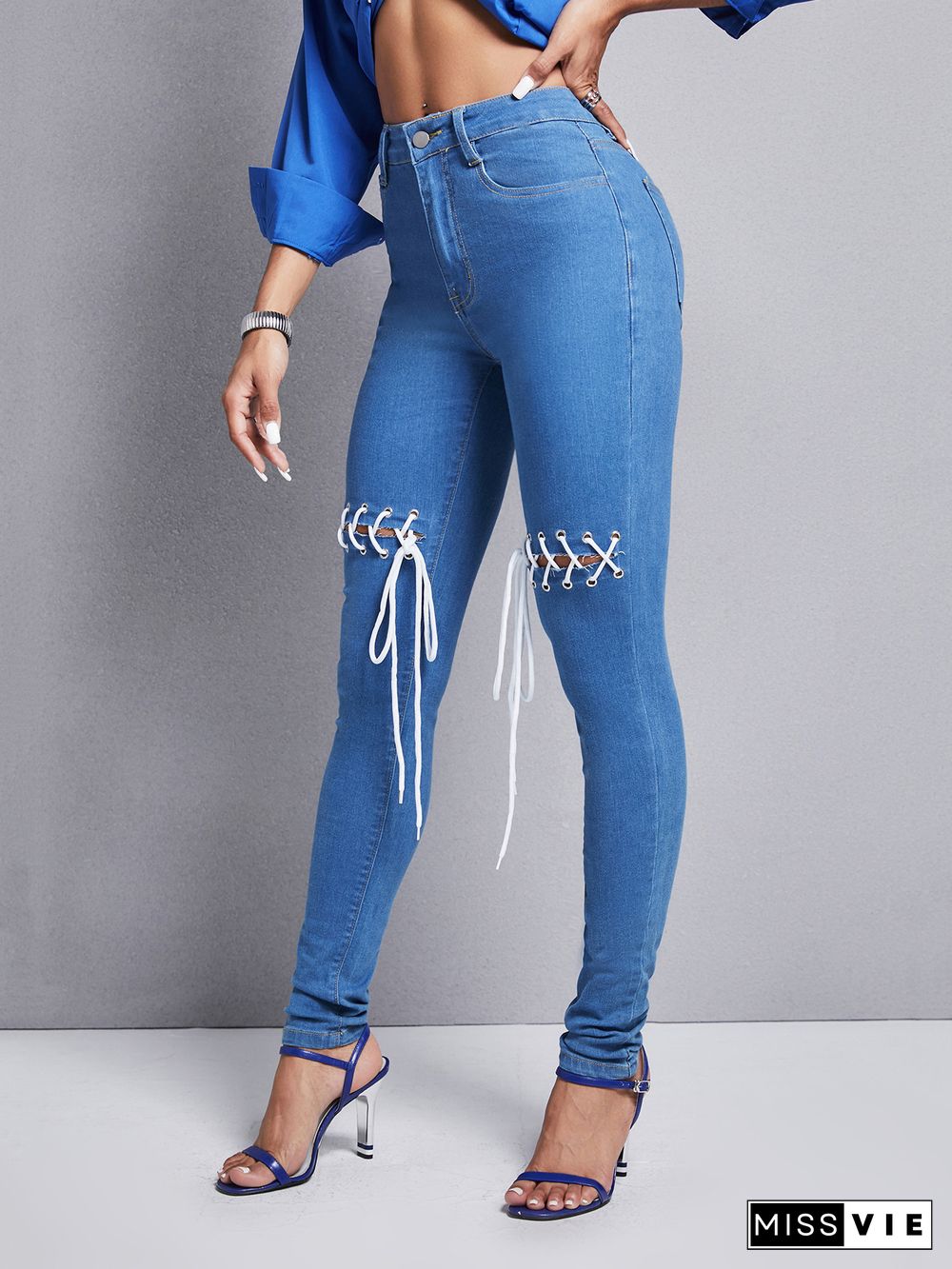 Stretch High Waist Jeans