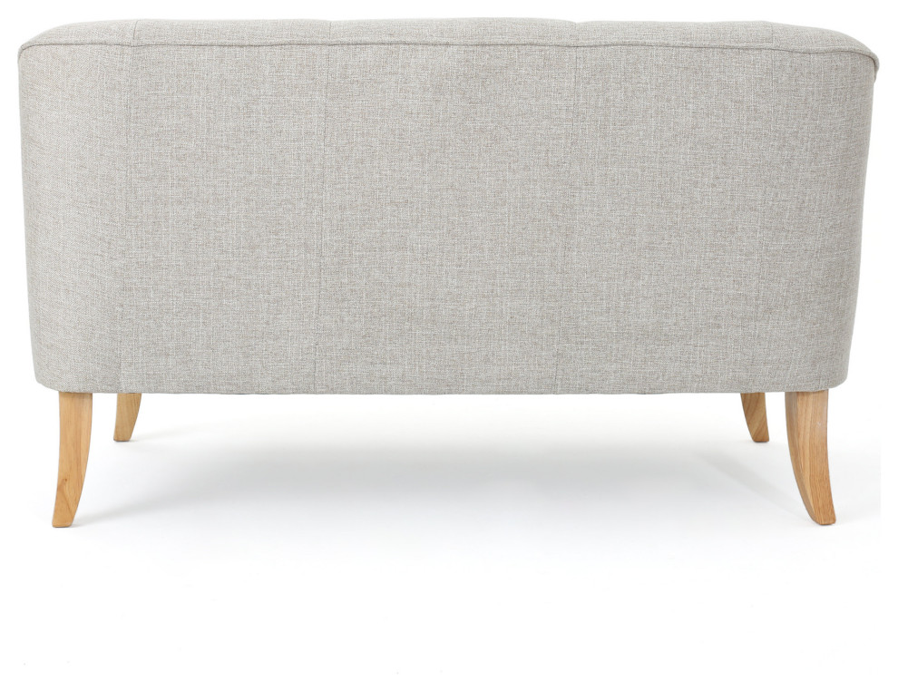 GDF Studio Jasper Mid Century Modern Fabric Loveseat   Transitional   Loveseats   by GDFStudio  Houzz