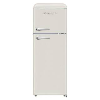 Frigidaire 7.5 cu. ft. Mini Fridge in Cream with Rounded Corners and Top Freezer EFR756-CREAM