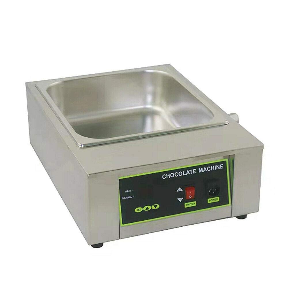 1000W Chocolate Tempering Machine Stainless Steel Electric Chocolate Melter Pot for Bakery Cafe 18kg Capacity