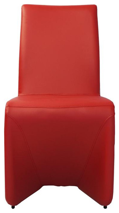 Bernice Dining Chairs in Red   Contemporary   Dining Chairs   by BisonOffice  Houzz