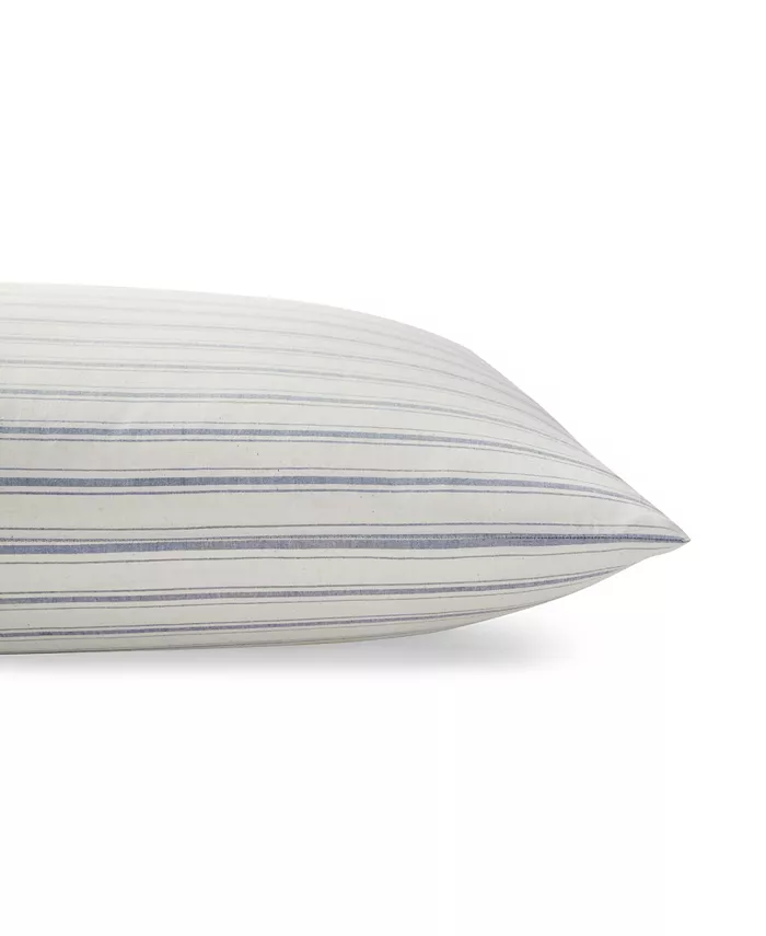 Laura Ashley Striped Yarn Dyed Cotton Pillow， Standard