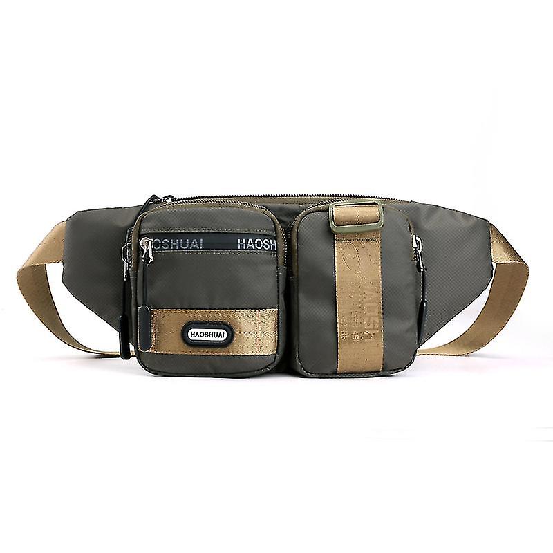 Men Nylon Hip Bum Fanny Pack -pocket Casual Pouch Cycle Riding Belt Travel Waist Bag