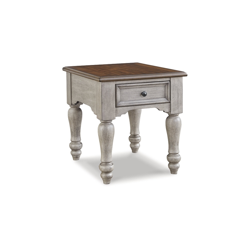 Signature Design by Ashley Lodenbay Gray/Brown Rectangular End Table   23\